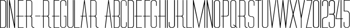 Diner-Regular Regular free font