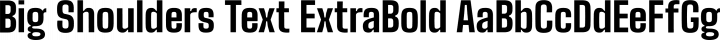 Big Shoulders Text ExtraBold free font
