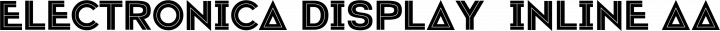 Electronica Display  Inline free font